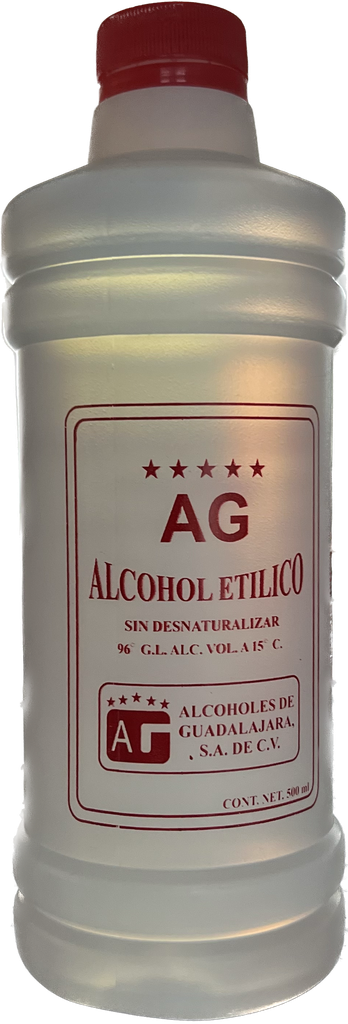 ALCOHOL PURO AG 500ml.  PIEZA