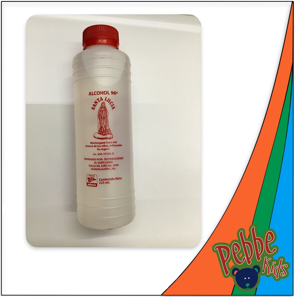 ALCOHOL SANTA LUCIA 225ml.  PIEZA