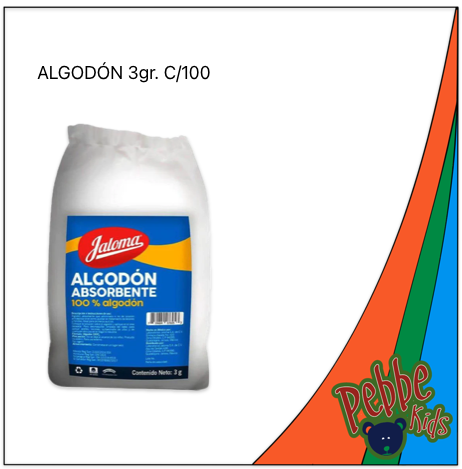 ALGODÓN JALOMA 3gr. C/100