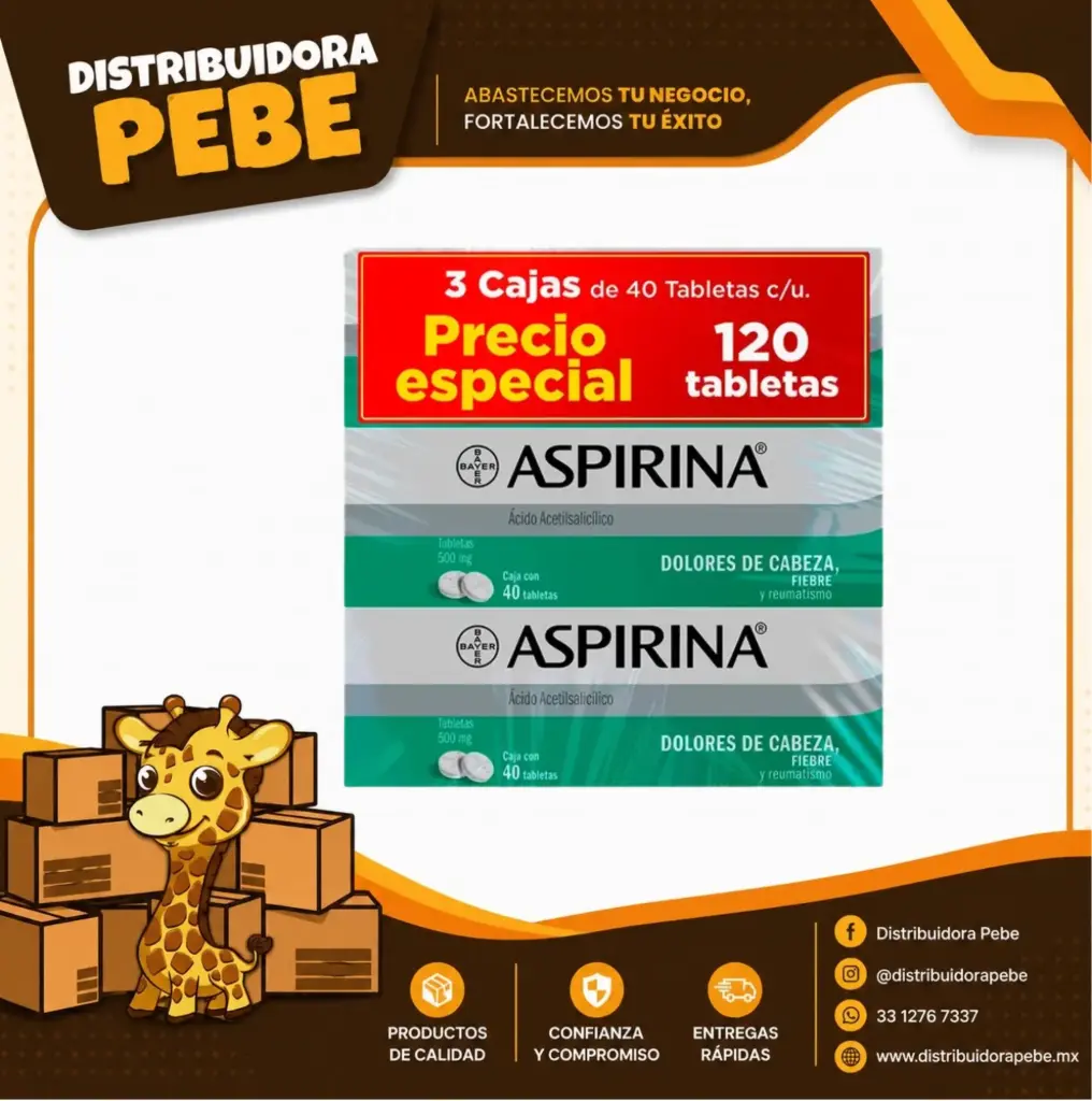 ASPIRINA NORMAL C/120 TABLETAS