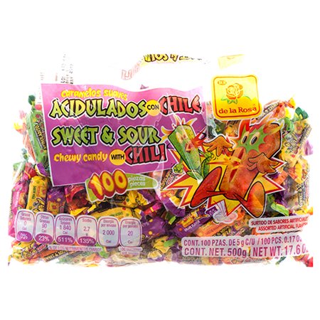 CARAMELO SUAVE ACIDULADITO DE LA ROSA C/100