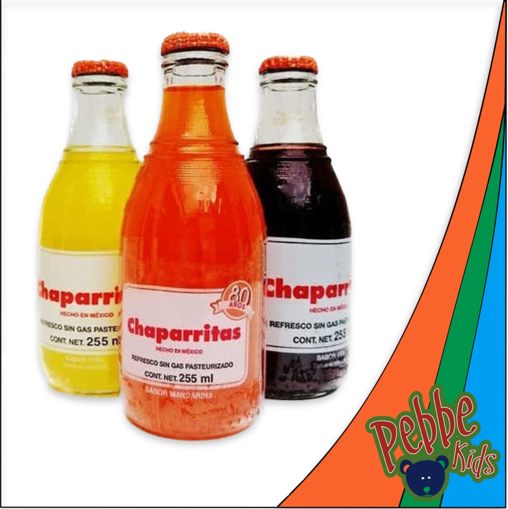 CHAPARRITAS MIX 255ml. C/24 (MANDARINA/PIÑA/UVA)