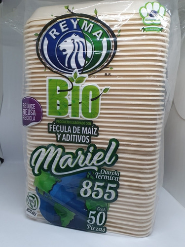 CHAROLA GRANDE BIODEGRADABLE #855 C/50 REYMA