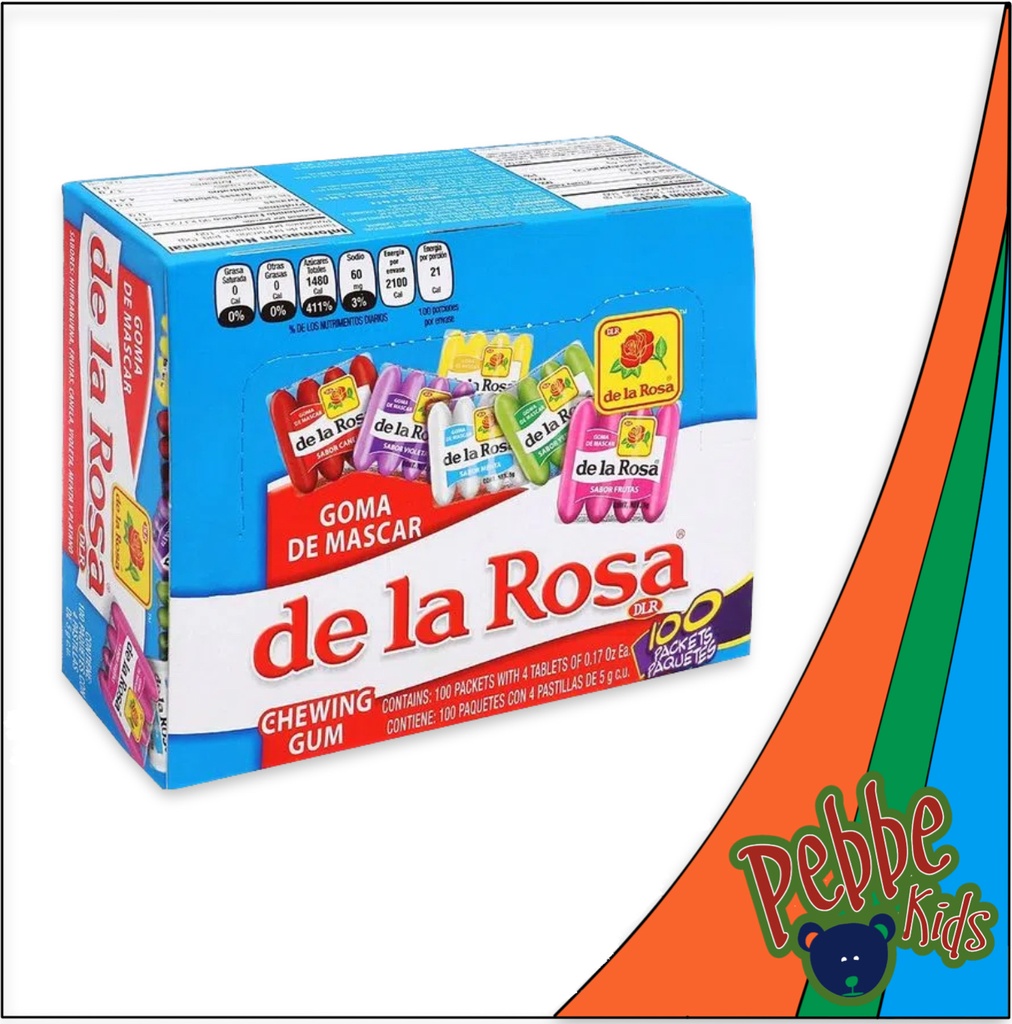 CHICLE DE LA ROSA C/100 