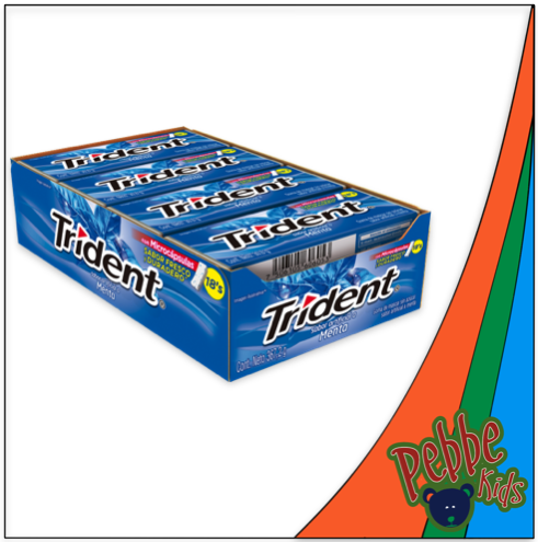 CHICLE VALU PACK TRIDENT 18'S MENTA C/12