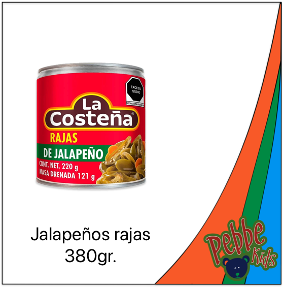 CHILE RAJAS LA COSTEÑA 380gr.