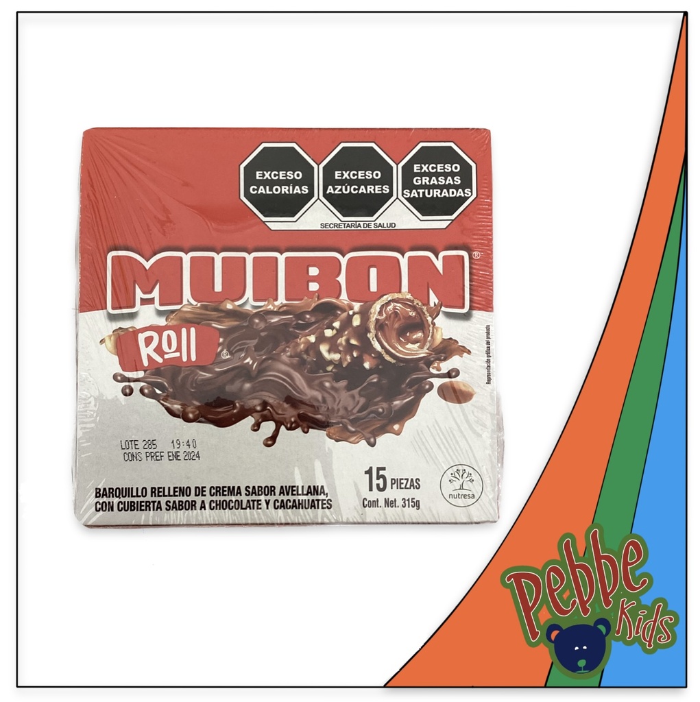 CHOCOLATE MUIBON AVELLANA C/15