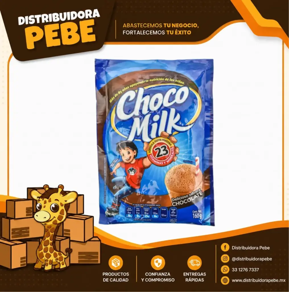 CHOCOMILK CHICO BOLSA 160gr.