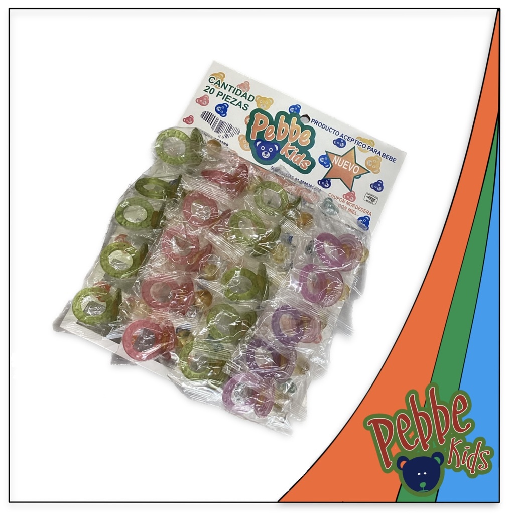 CHUPON PEBBE KIDS MORDEDERA C/20