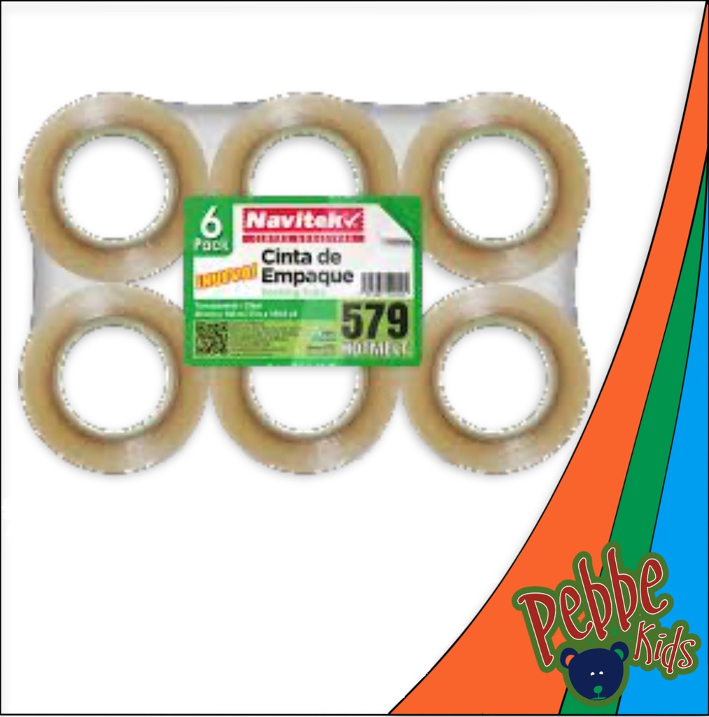 CINTA NAVITECK TRANSPARENTE 150mt. C/6