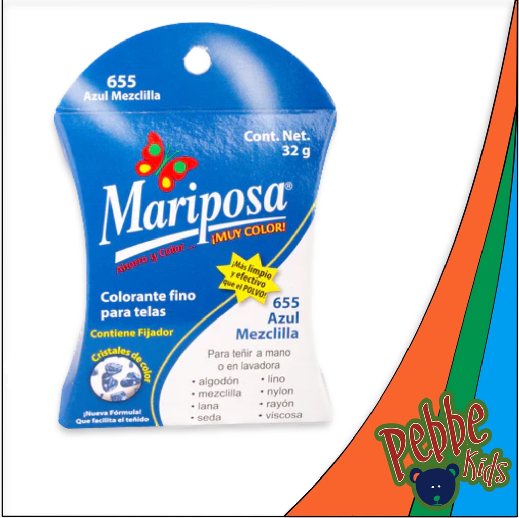 COLORANTE MARIPOSA AZUL MEZCLILLA C/10