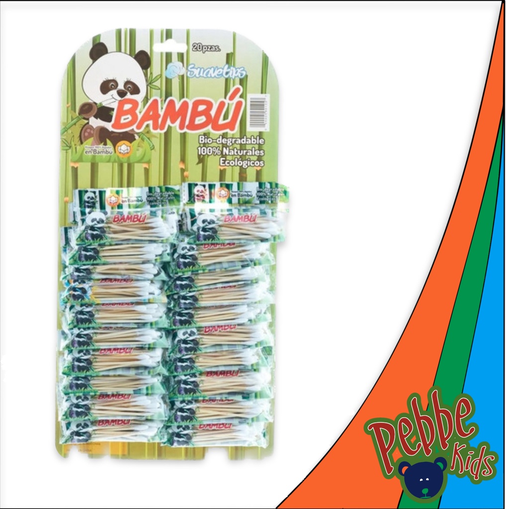 COTONETE SUAVETIPS BAMBU CARTERA C/20
