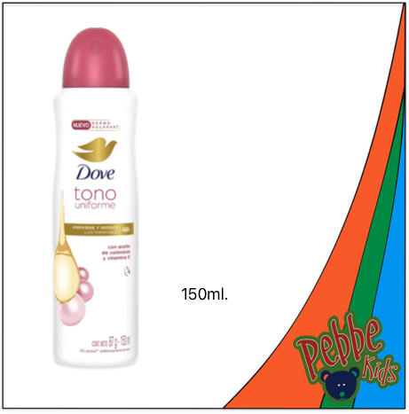DES. DOVE AEROSOL TONO UNIFORME CALENDULA CON VITAMINA E 150ml.