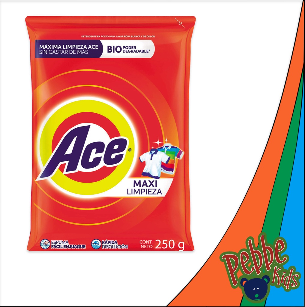 DETERG. ACE ROJO 250gr.