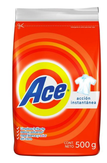 DETERG. ACE ROJO 500gr.
