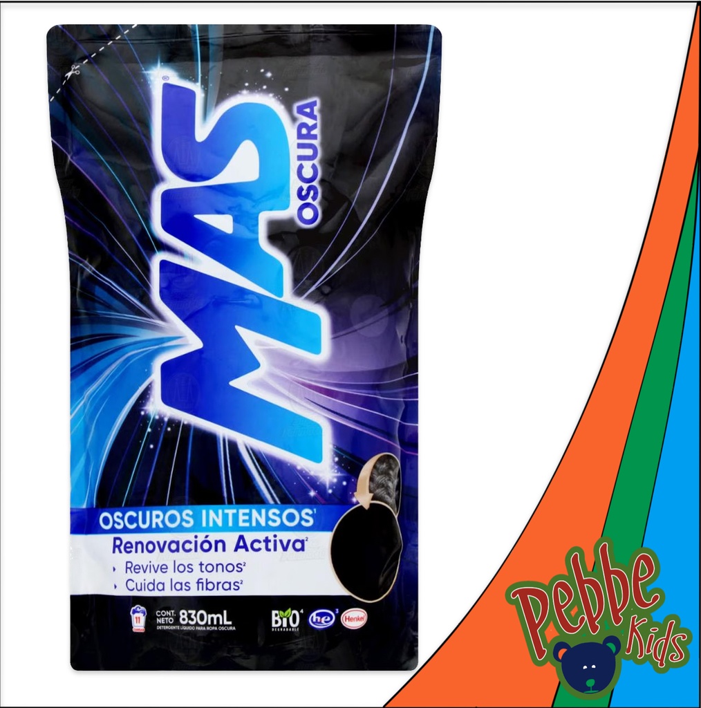 DETERG. MAS OSCURA 830ml.