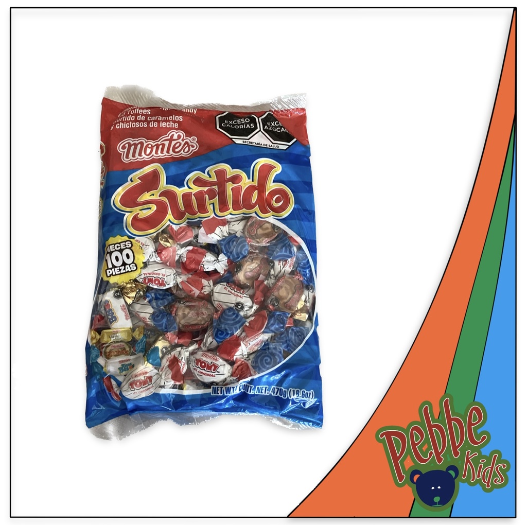 DULCES SURTIDO MONTES C/100 PZAS.