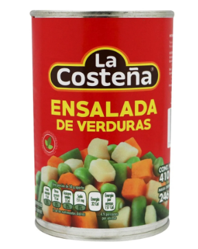 ENSALADA DE VERDURAS GRANDE LA COSTEÑA 410gr.