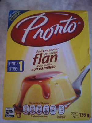 FLAN PRONTO 136gr. C/CARAMELO