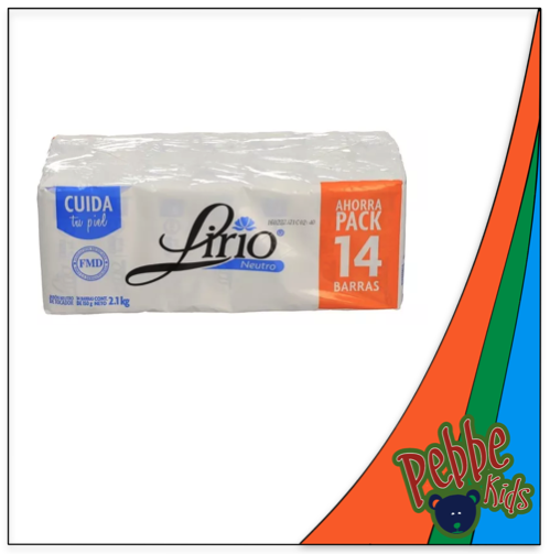 JABÓN LIRIO 150gr. NEUTRO (14 PACK)