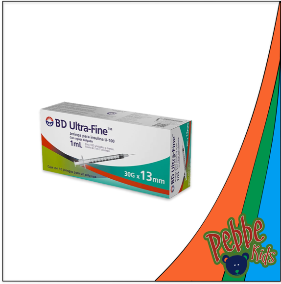 JERINGA 1ml. INSULINA ULTRAFINE C/10 (30G X 13mm.)