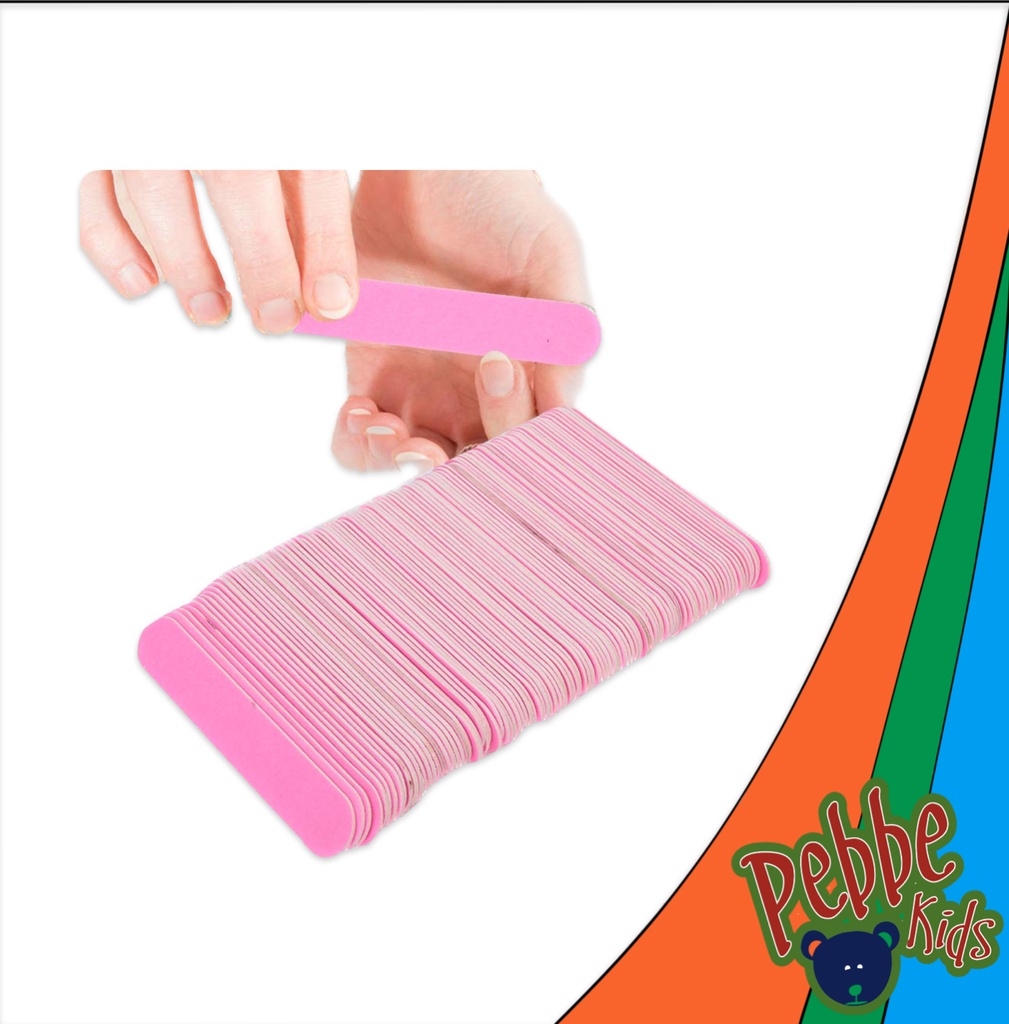 LIMA DE UÑAS CON CAJA C/100