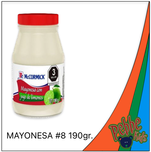 MAYONESA ROJA #8 MCCORMICK 190gr.