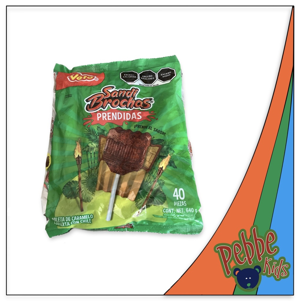 PALETA SANDIBROCHA PRENDIDA C/40 