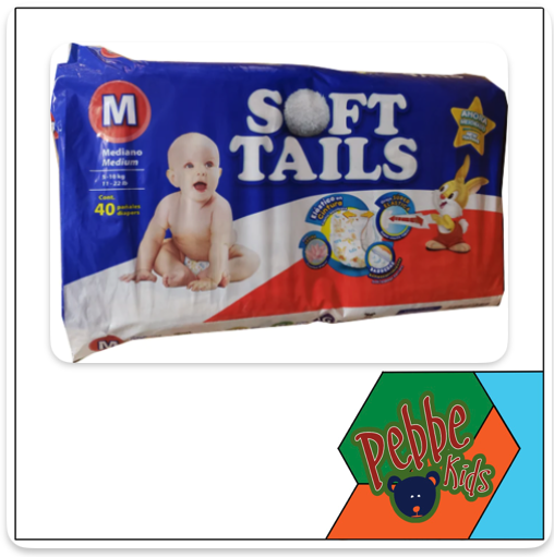 PAÑAL SOFT TAILS MEDIANO C/40 