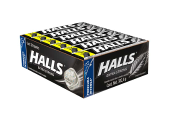 PASTILLA HALLS NEGRA C/12