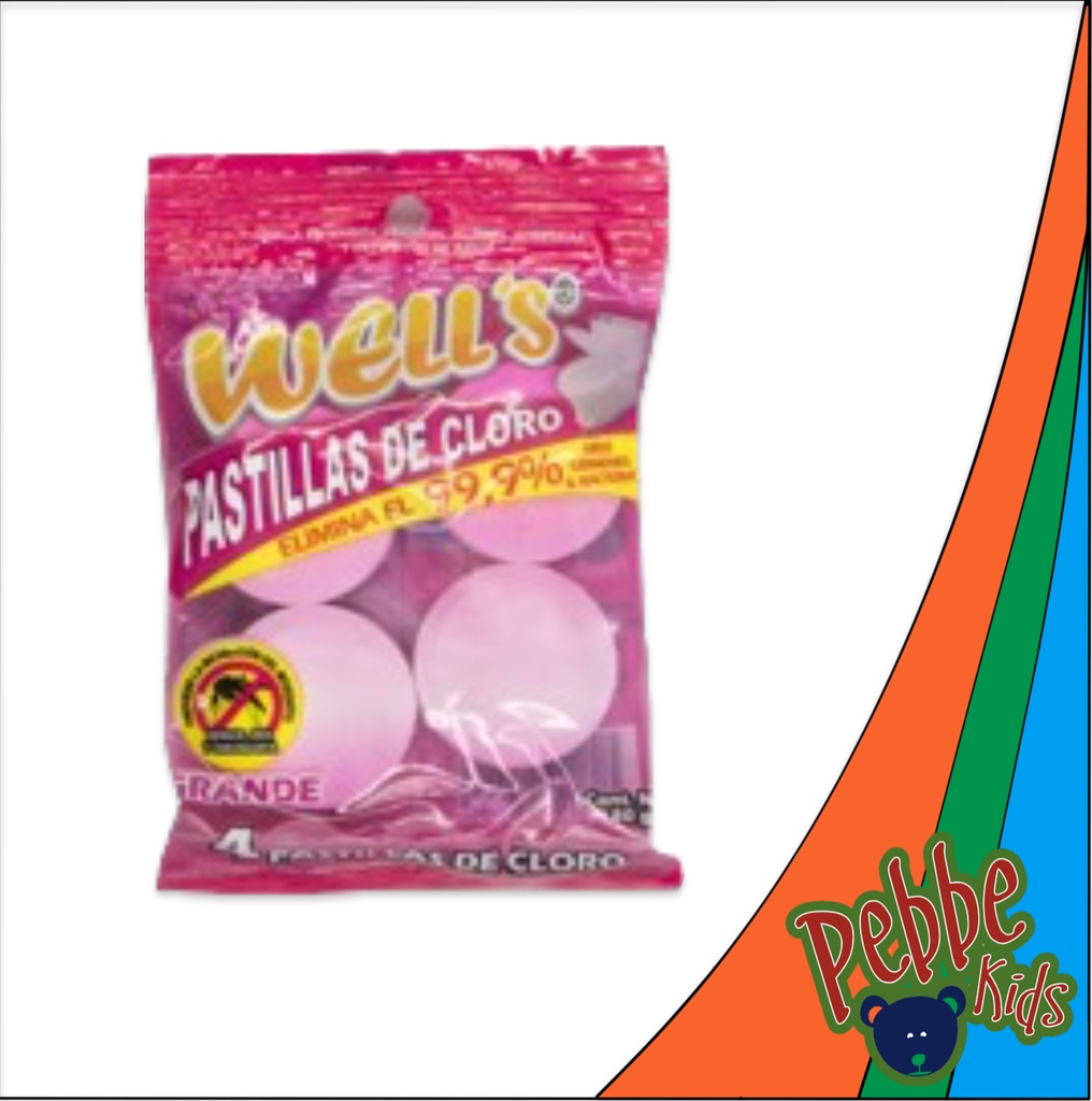 PASTILLA SANITARIA CLORO WELLS PAQ. C/4