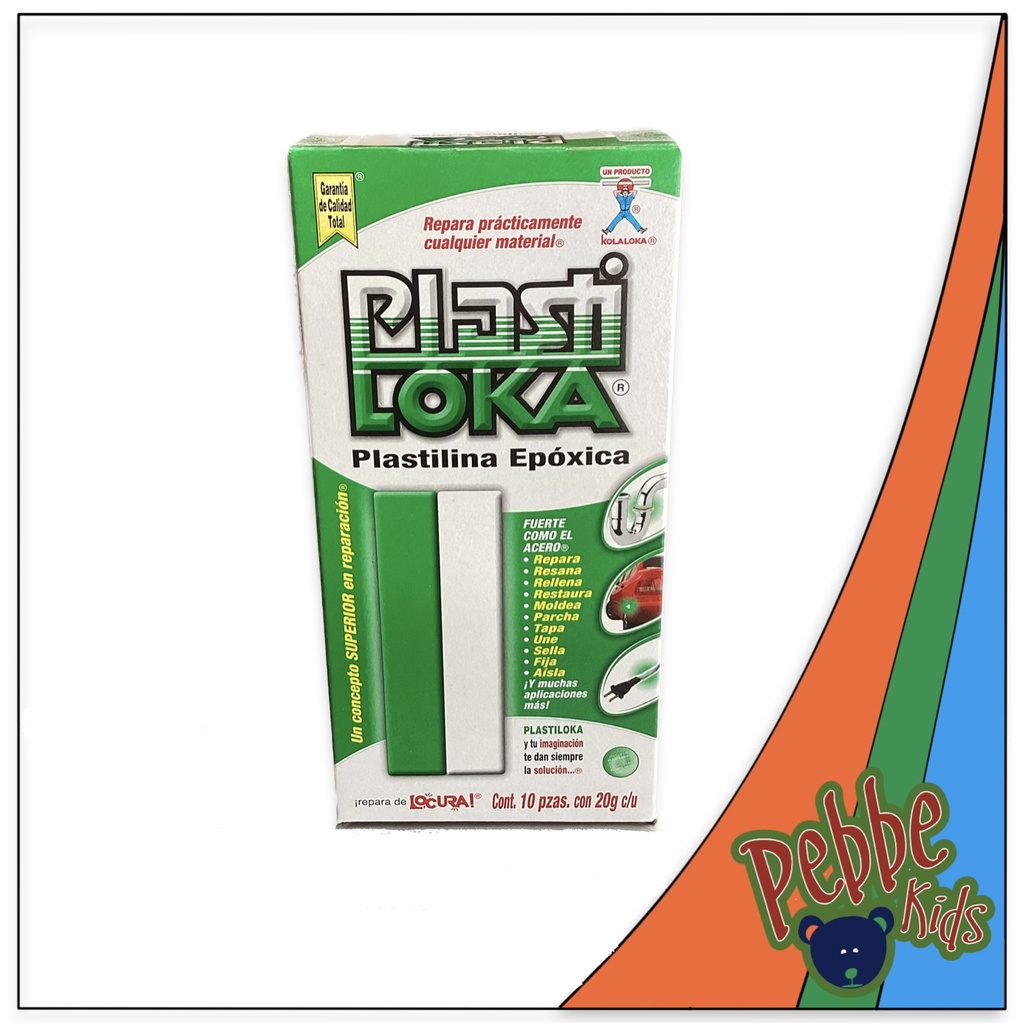 PLASTILOKA 20gr. C/10 VERDE