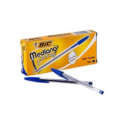 PLUMA BIC AZUL C/12 