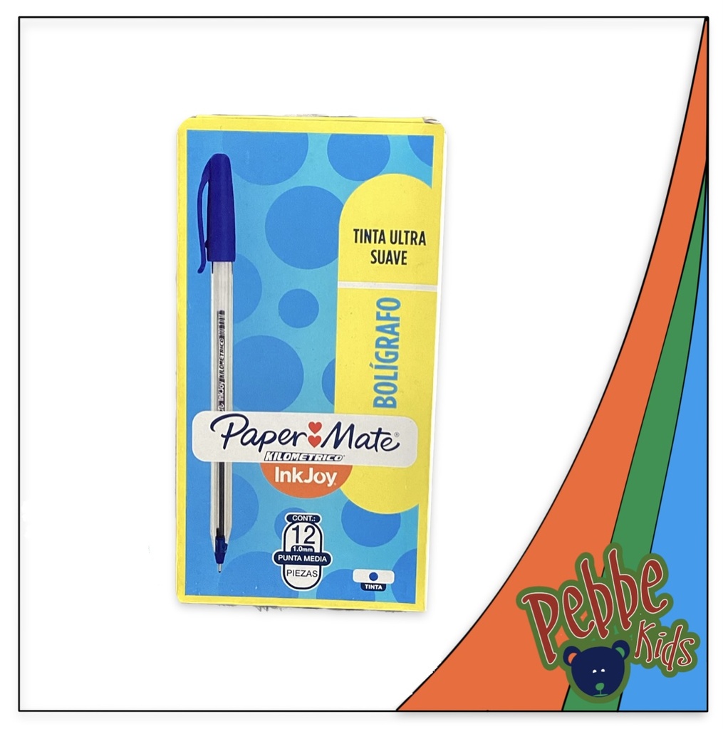 PLUMA PAPER MATE AZUL C/12 