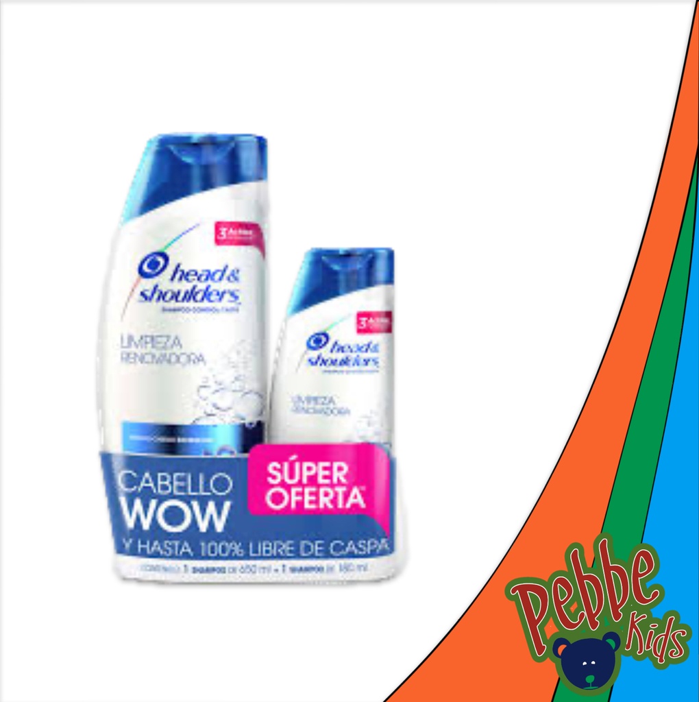 SHAMPOO H&S 375+180ml. LIMPIEZA RENOVADORA