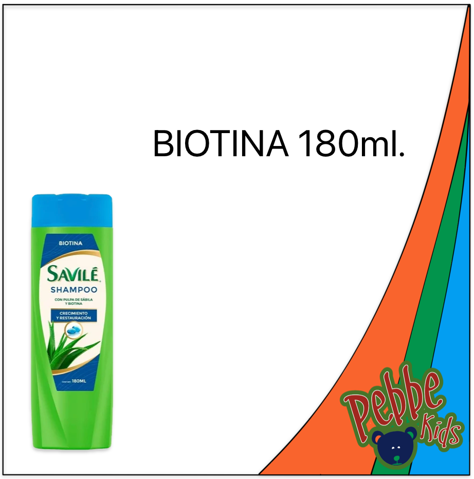 SHAMPOO SAVILE BIOTINA 180ml.