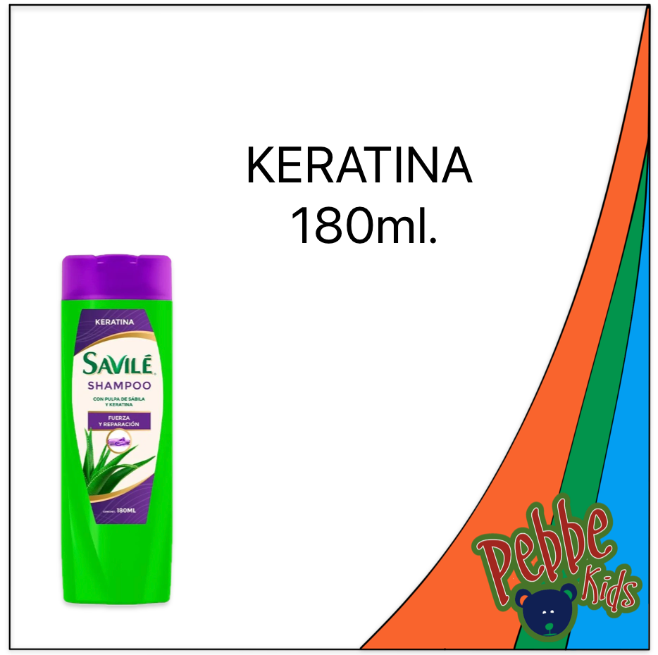 SHAMPOO SAVILE KERATINA 180ml.