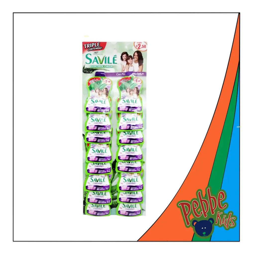 SHAMPOO SAVILE KERATINA C/16 SOBRES 