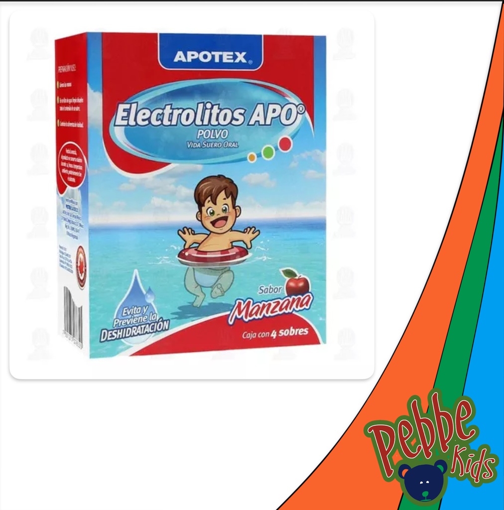 ELECTROLITOS APO MANZANA APOTEX C/4 