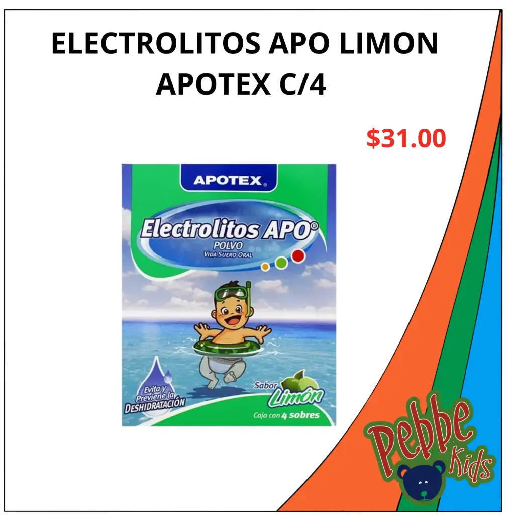ELECTROLITOS APO LIMON APOTEX C/4 