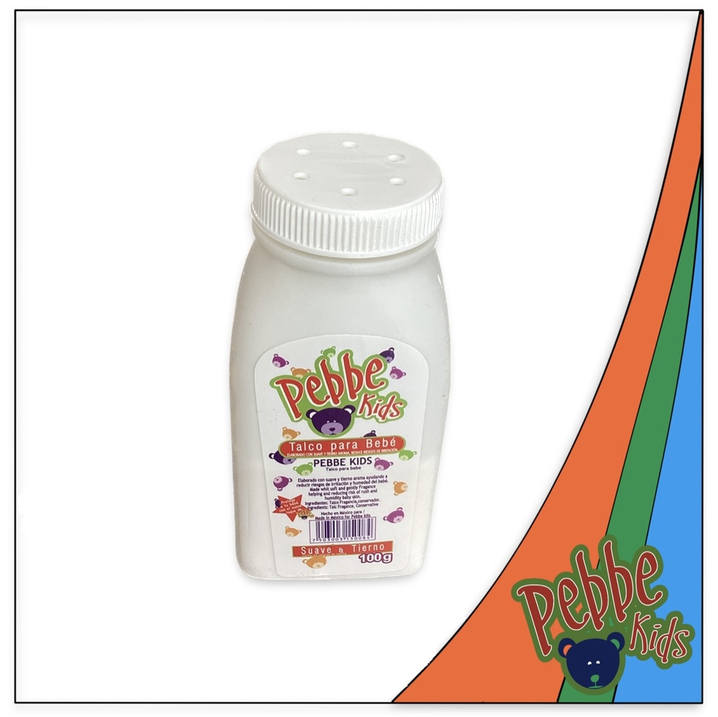 TALCO CHICO PARA BEBE PEBBE  100gr.