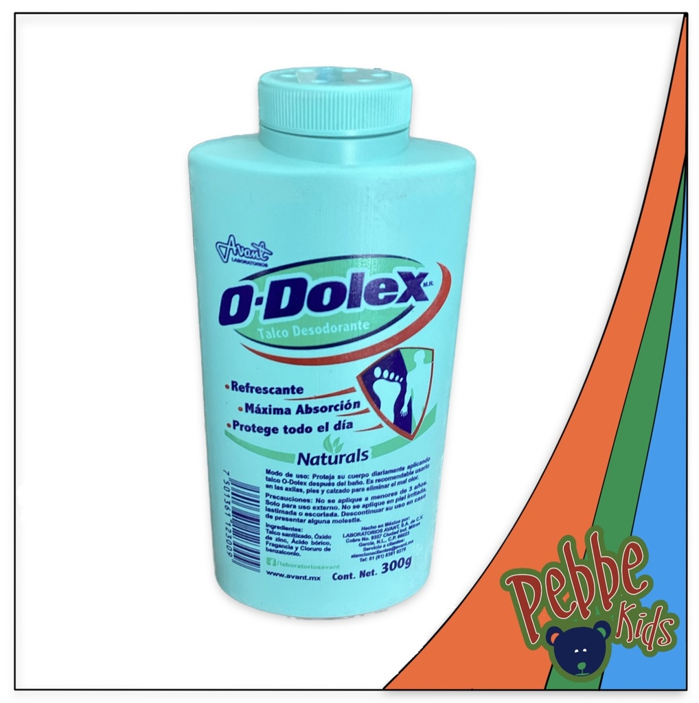 TALCO ODOLEX VERDE NATURALS 300gr. GRANDE