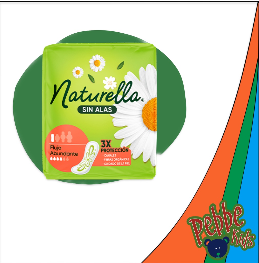 TOALLA NATURELLA SIN ALAS C/8 