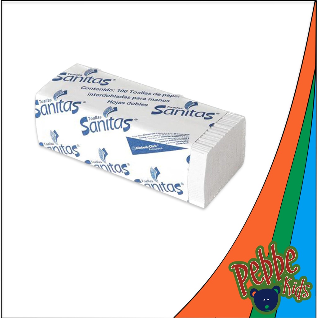 TOALLAS SANITAS KIMBERLY-CLARK C/100
