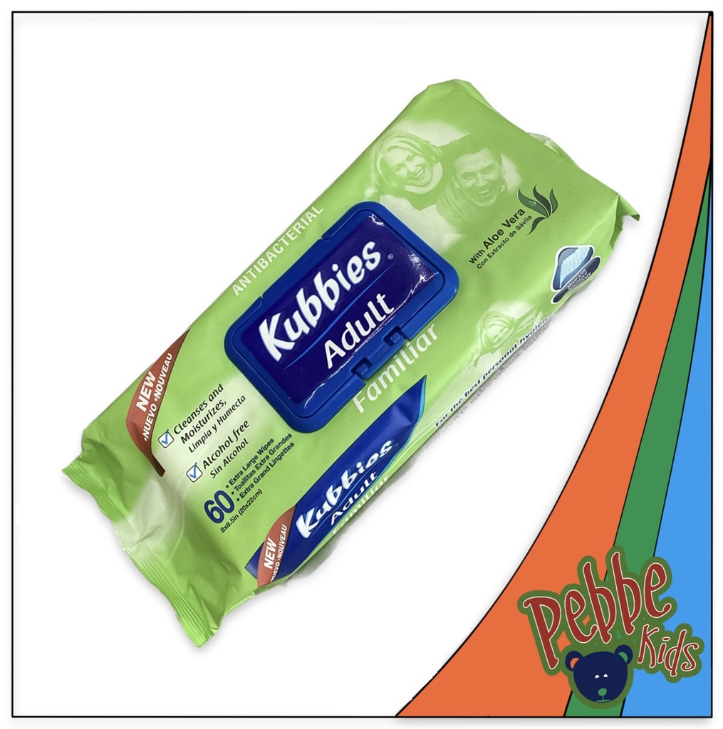 TOALLITA HÚMEDA KUBBIES ADULTO C/60