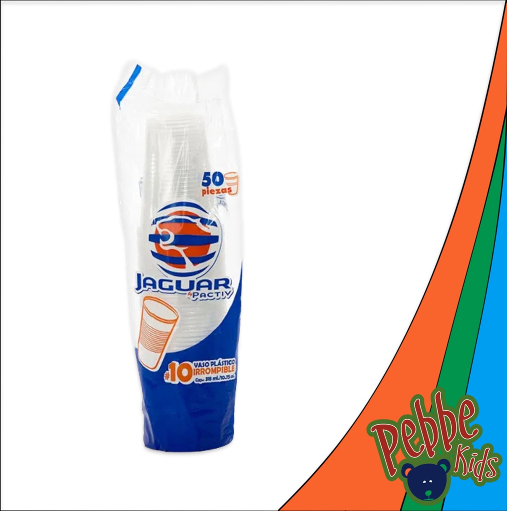 VASO DE PLÁSTICO #10 C/50 JAGUAR