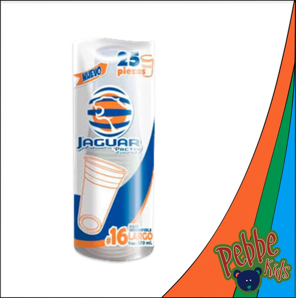 VASO DE PLÁSTICO #16 NORMAL C/50 JAGUAR