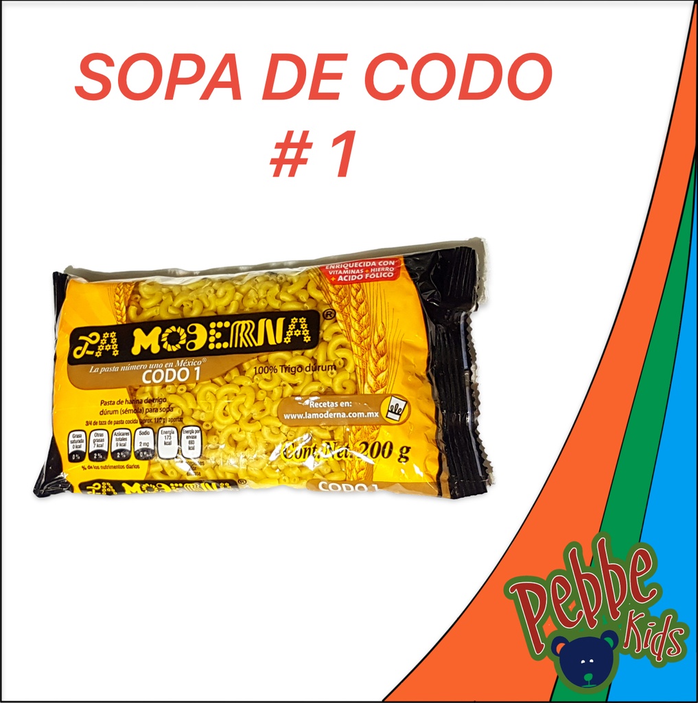 SOPA DE CODO #1 LA MODERNA