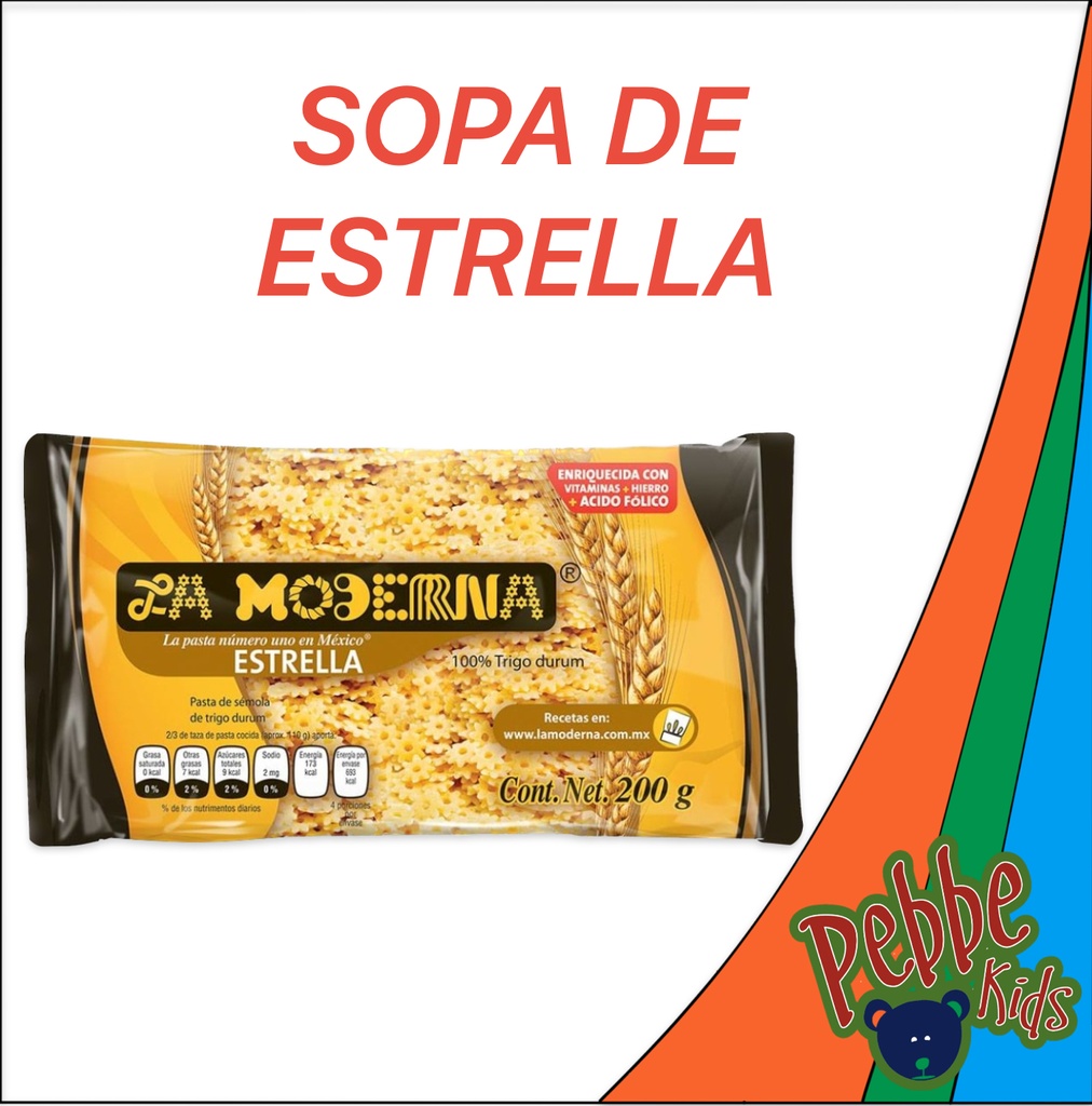SOPA DE ESTRELLA LA MODERNA 