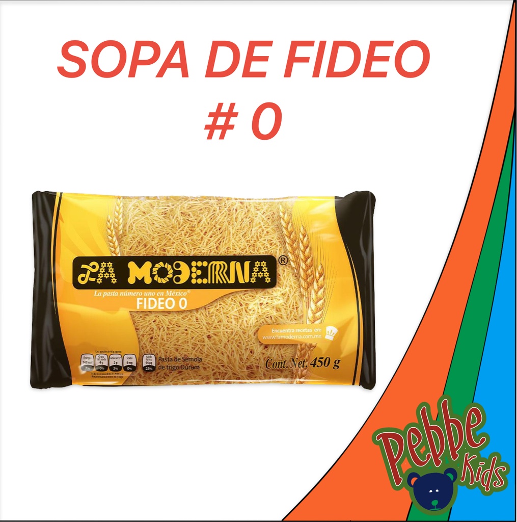 SOPA DE FIDEO #0 LA MODERNA 